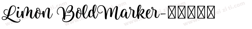 Limon BoldMarker字体转换